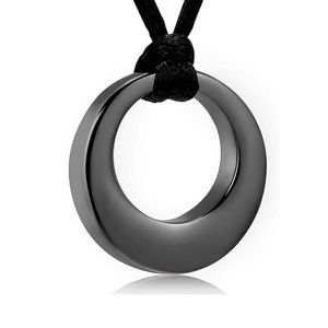 Circle of Life Crematie Sieraden voor As RVS Aandenken Hanger Houder As voor Huisdier Menselijk Gedenkteken Begrafenis Urn Ketting voor Mannen Vrouwen