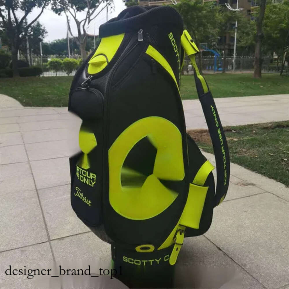 Circle T Новая сумка для гольфа Cameron Fluorescent Green Properized Mens Professional Bag Pu