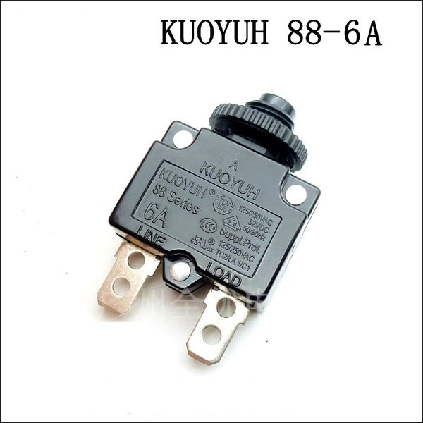Disjoncteurs Taiwan KUOYUH Overcurrent Protector Overload Switch 88 Series 6A