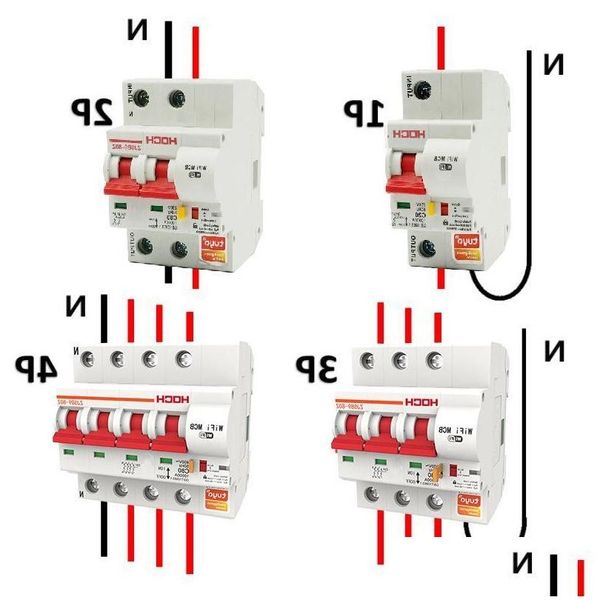 Disyuntores Zjsb9-80Z Tuya Wifi Breaker Smart Life Timer Control remoto 2P Interruptor inalámbrico inteligente Runan Drop Deliv DH15D