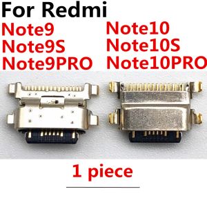 Circuitos 100pcs Nuevo para Xiaomi Redmi Nota 9 9S 10 10S Pro Micro USB Jack Cargo de carga Conector de la muelle del portavoz del cargador del cargador