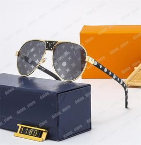 Cirkelvormige frame man zonnebrillen ontwerper dames mode zonnebril met doosletter bedrukte heren drive brillen v bryear luxe s1588524