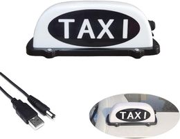 Circulair taxisteken auto daklicht, taxi auto dakteken licht, oplaadbare taxi-indicatielampje, waterdicht, gemakkelijk te gebruiken taxi daklicht met magnetisch