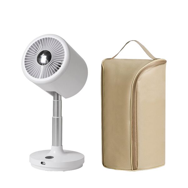 Ventilateur de sol de Camping en plein Air, entièrement automatique, circulation d'air sans fil, télécommande, utilisation sans fil, lumière chaude LED