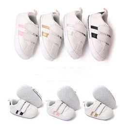 Citgeett Baby Peuter babyjongen Girl Soft Sole fashion prewalker Crib Shoes 0-18 Monthes