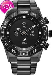Citizen CZ Smart Gen 1 Hybrid SmartWatch 44mm Continue hartslag Tracking Fitness Activiteit Golf -app Toont meldingen en berichten Bluetooth -verbinding 15