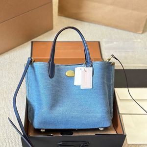 Sac de ville Willow Denim Designer sac sac à main Femmes pour hommes vintage Handle de manche moyenne Sacs fourre-tout décontractés sacs à main 240418