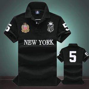 City Edition Summer Polos à manches courtes Chemise en coton de haute qualité T-shirt pour hommes European New York Sports Fashion Brand S-5XL