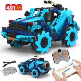 Ville électrique télécommande voiture MOC blocs de construction APP RC course programmation briques jouets pour enfants 220715