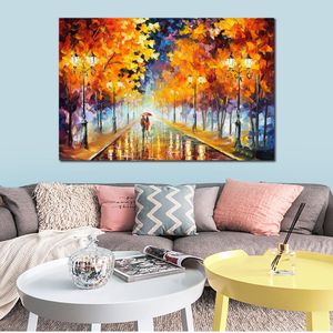 City Rhythms Wall Art sur toile Endless Love Handcrafted Contemporary Painting for Entryway