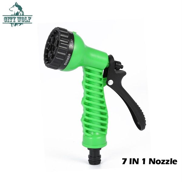 City wolf Jardin Pulvérisateurs d'eau 7 Modèles Pistolet à eau Ménage Tuyau d'arrosage Pistolet pour lavage de voiture Nettoyage Pelouse Jardin Wateri258O