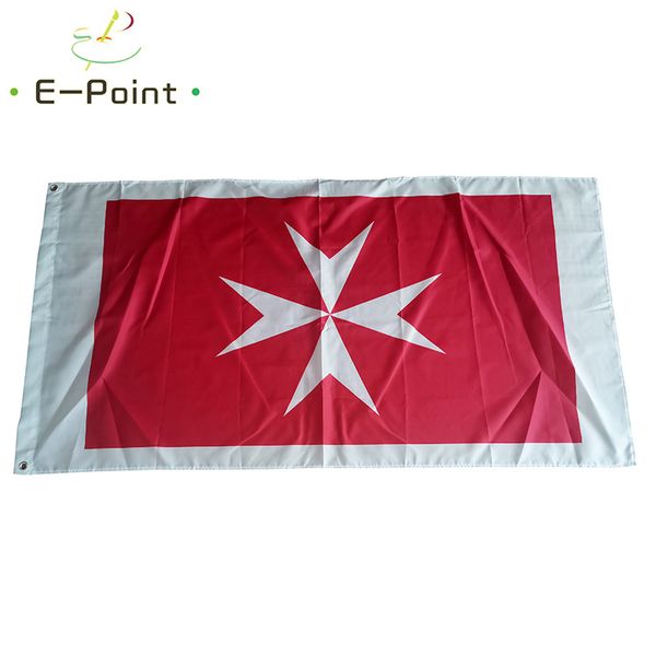 Enseigne civile du drapeau de Malte 3 * 5ft (90cm * 150cm) drapeau en polyester bannière décoration volant maison jardin drapeau cadeaux de fête