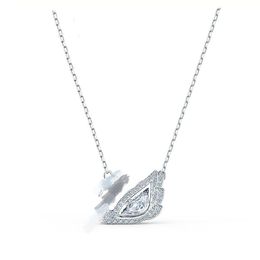 Cj42 N2e7 Cfh1 pendentif colliers mode femmes diamant collier 14k or cygne concepteur Ins Style cadeau émotionnel bijoux Fo