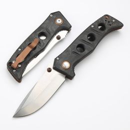 CK 273-3 Couteau pliant de haute qualité MAGNACUT Stone Wash Drop Point Blade en fibre de carbone avec poignée en tôle d'acier Camping en plein air Randonnée Pêche EDC Couteaux de poche