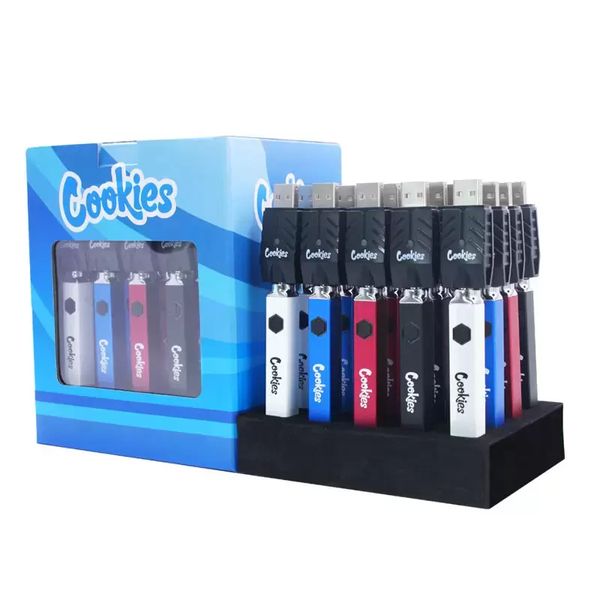 CK/Backwoods carré préchauffage vape stylo batterie 500mah tension variable 510 fileté 20CT torsion 2.7V-4.2V batterie E-cigarette