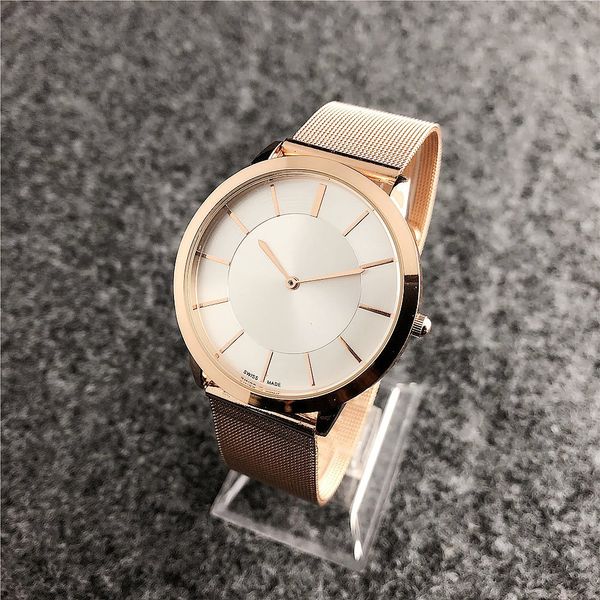 CKK 2024, reloj de marca de moda de lujo para mujeres y hombres, estilo de pareja, banda de malla de acero y Metal, relojes de pulsera de cuarzo, envío gratis, regalo 1842