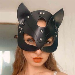 CKMORLS – harnais en cuir Sexy pour les yeux, outils sexuels fétichistes érotiques, mascarade d'halloween, masque facial de lapin Cosplay, BDSM pour adultes, jouets 317z