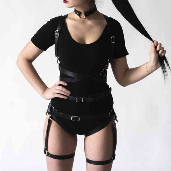 CKMORLS tendance Sexy Bdsm ensemble de sexe corps fesses Bondage cuir serré jarretelle jambe Punk jouets érotiques