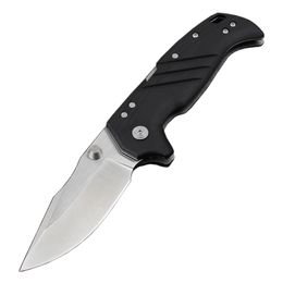 CL 35DPLC Survival Folding Knife D2 Satijnen mes G10 met stalen plaathandgreep Outdoor Camping wandelvisserij Mapmessen met retailbox