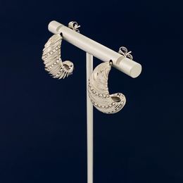 Cl -oorbellen voor vrouwelijke merkontwerper Officiële reproducties Dames 925 Zilveren klassieke stijl Hoogste aanrechtskwaliteit Diamant Premium Gifts 005