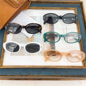 CL – lunettes de soleil ovales avec plaque de mode, étoiles, personnalisées, 4s212