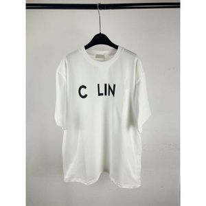 CL Home High Edition 2023 Classic Chest Letter Print Short Sleeve T-shirt eenvoudige veelzijdige korte mouw