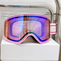 Cl Gafas de esquí Gafas de esquí Snowboard para nieve Hombres y mujeres ANTI-FOG Diseñadores de invierno profesionales Estilo Diseño de marco especial JE5A