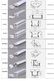 CLAITE 50 cm U V YW Tri-Style Aluminium-Kanalhalter für LED-Streifen, Lichtleiste unter Schranklampe, Küche, 1,8 cm breit