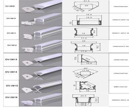 CLAITE 50 cm U V YW tri-stijl aluminium kanaalhouder voor LED-striplichtbalk onder kastlamp keuken 18 cm breed6106786