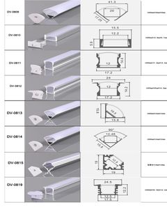 CLAITE 50 cm U V YW tri-stijl aluminium kanaalhouder voor LED-striplichtbalk onder kastlamp keuken 18 cm breed7231080