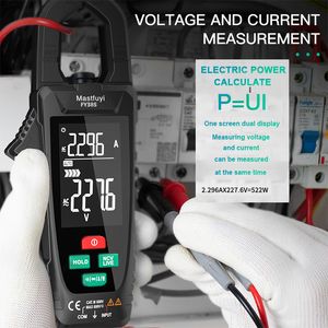 Stroomtangen FY385 Digitale Stroomtang Tangen Ampèremeter Spanning AC DC Stroomtang Meter Temp Ohm Capaciteit Amperimetrische Stroomtang Multimeter 230728