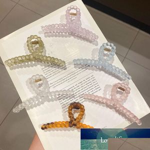 Klemt Koreaanse nieuwe haarklauwbarrettes voor vrouwen Fashion Girl Mette Geometric Hollow Out Hoofdkledingaccessoires Crab Clip Facto Dhgarden DHOP6
