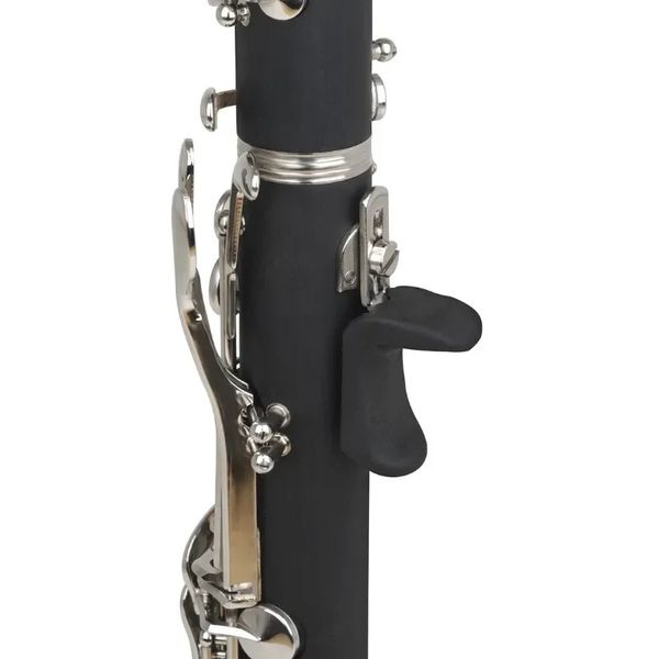 Descanso del pulgar del clarinete, cojín de reposo de los dedos de los dedos del rayo del clarinete de goma por 1.5-3.5 mm (negro)