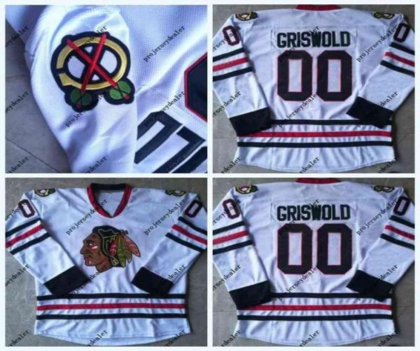 Clark Griswold 00 National Lampoon039s Christmas Vacation Hockey Jersey Double Nom cousu numéro High Quailty Fast Shippin8793253