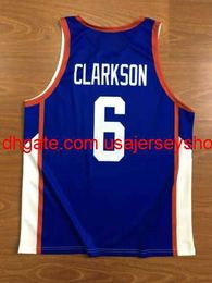 Clarkson 6 Philippines Team Basketball Jersey Sublimation Custom S-5XL Blue