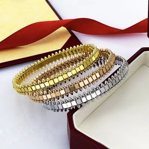 Diseñador de joyas de brazalete para fallas para femeninas Pulsera de oro Bangle Joyería de lujo de 18k Rose Silver Luxury Brand Classis Fiesta de regalo Fiesta de regalo