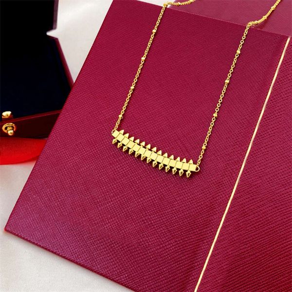 Collier Clash Or Femmes Bijoux en Argent pour Hommes 18k Rise Rotatif Bullet Designer Bijoux Fête De Mariage Cadeau De Noël En Gros {catégorie}