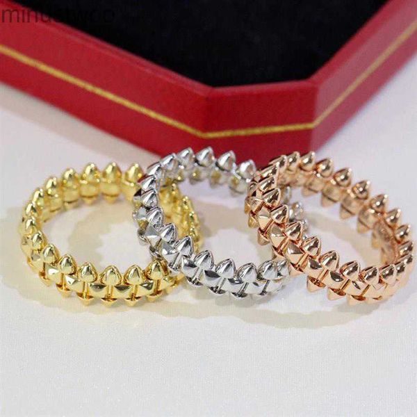 Anillo de choque Anillos de diseñador para mujer Joyería para hombre 18k Oro Plata Aumento Titanio Acero Diamante Joyas de lujo Diseñadores Chicas Niños Regalo de fiesta Alta calidad 0CU3