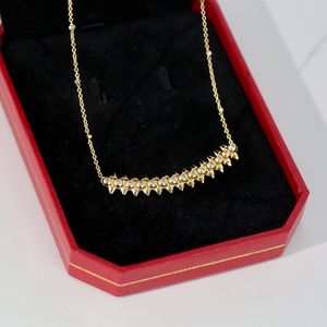 Choque Serie collar para mujer diseñador para hombre Willow spike Chapado en oro 18K T0P calidad más alta calidad de contador moda lujo estilo clásico regalo de aniversario 002