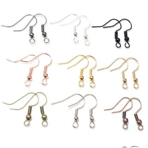 Clasps & Hooks 100Pcs/Lot 20X17Mm Diy Earring Findings Earrings Clasps Hooks Fittings Jewelry Making Accessories Iron Hook E Dhgarden Othvr