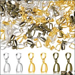 Klemt haken 100 stcs/lot metalen pinch clip clasp borgtocht ketting hanger klauw haak connectoren accessoires vinden voor sieraden di dhjfe