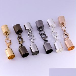 Klemt haken 10 stks lederen koorden armband kreeft klemt haken connectoren touw sluiting voor ketting maak doe -het -zelf sieraden maken 787 t2 dro dhpbc