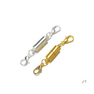 Fermoirs Crochets Est Sier / Plaqué Or Aimant Magnétique Collier En Forme De Cylindre Pour Bracelet Bijoux Diy 319C3 Drop Delivery Résultats C Dhho5