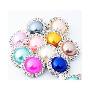 Fermoirs Crochets Mélanger Les Couleurs Strass 18Mm Perle Bouton Pression En Gros Charme Gingembre Snaps Bijoux Bricolage Fabrication 82C3 Drop Delivery Findi Dhedb