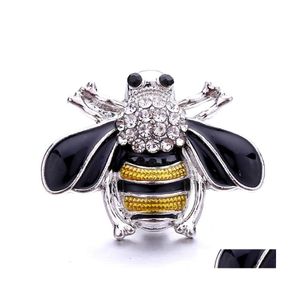 CLASPS HAKEN NOOSA 18 MM BEE COLLOG Ginger Snap sieraden Sier Email Honeybee Diy ketting Bracelet Accessoire Bevinding Druppel DhSMK