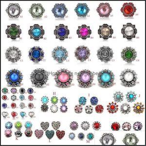 Fermoirs Crochets Noosa Cristal Bouton Pression 18Mm Morceaux Fleur Coeur Hibou Gingembre Bijoux Collier Bricolage Bracelet Accessoire Dro Dhseller2010 Dhfym