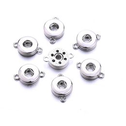 Clasps Hooks Sier Alloy 12 mm 18 mm Noosa Ginger Snap Base Accessoires Interchangeables pour bouton DIY JIANIR ACCESSOIR