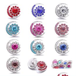 Fermoirs Crochets En Gros Strass Lune Soleil 18Mm Bouton Pression Fermoir Charmes En Métal Pour Snaps Résultats De Bijoux Fournisseurs Drop Delivery Dhq5Q