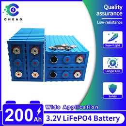Classe A 3.2V 200Ah Batteria Lifepo4 a bassa resistenza Celle LiFePo4 ricaricabili fai-da-te Pack 200Ah per sistema di accumulo solare per yacht RV