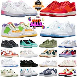 Livraison gratuite Classic 1 Chaussures décontractées pour hommes femmes blanc pin vert blanc noir bleu laser orange équipe universitaire rouge jeu royal baskets de sport de plein air